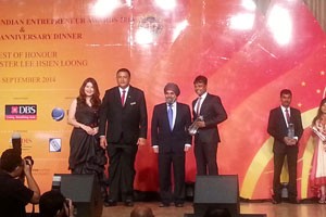 WINNER OF SICCI-DBS SINGAPORE INDIAN ENTREPRENEUR AWARD 2014-11-21